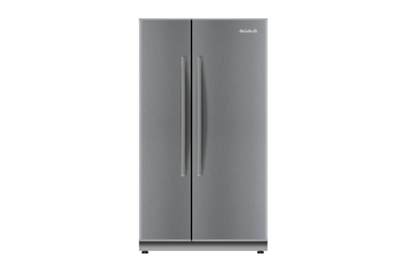 [101065] SNSL3024 - ALHAFEZ Side-by-side air-cooling fridge, silver